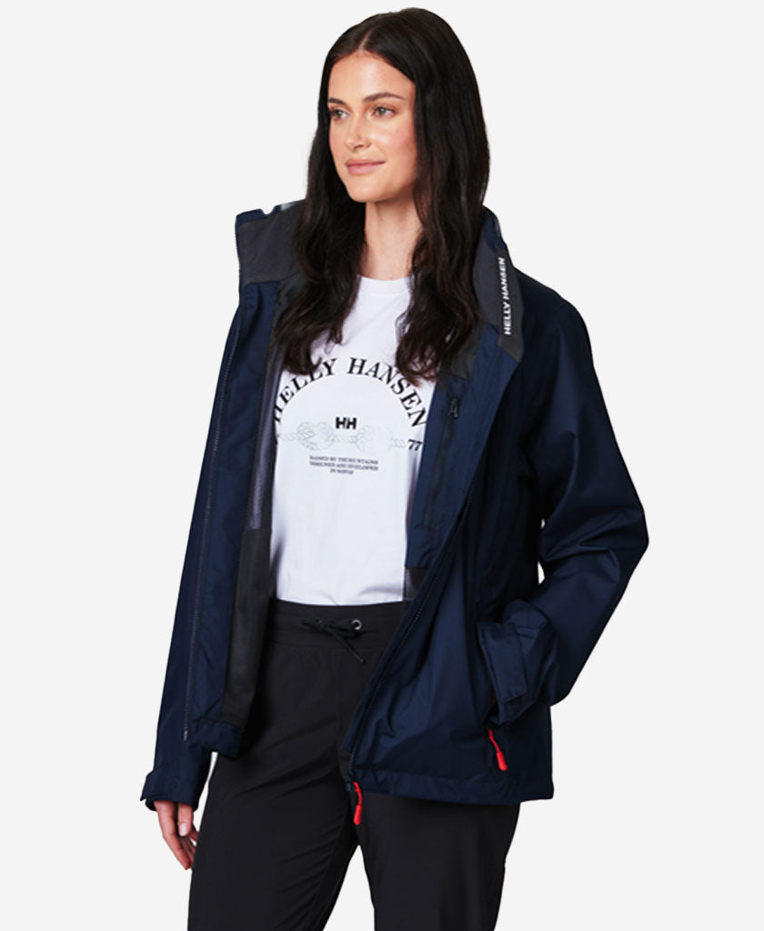 W CREW MIDLAYER JACKET, Navy