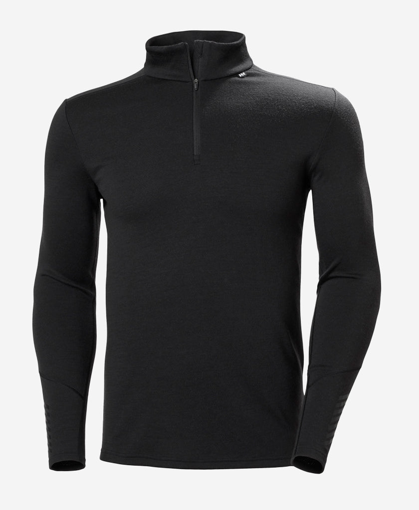 LIFA MERINO MIDWEIGHT 1/2 ZIP, Black