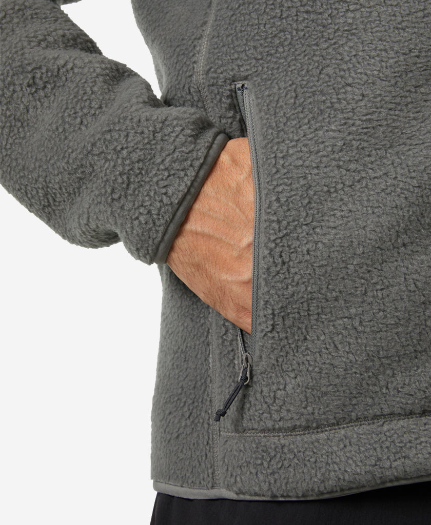 PANORAMA PILE BLOCK JACKET, Concrete