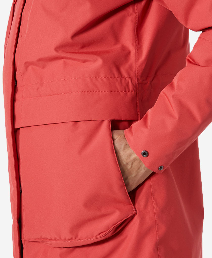 W COASTAL PARKA, Poppy Red