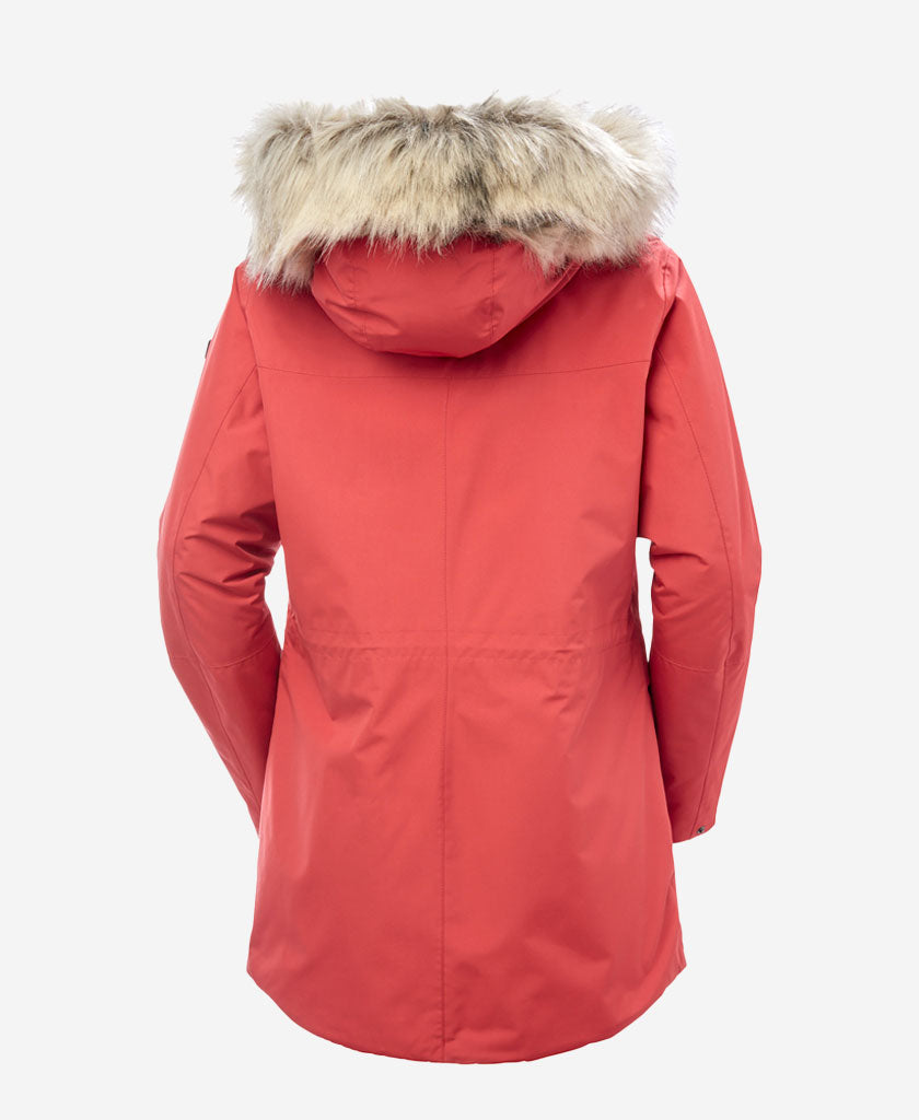 W COASTAL PARKA, Poppy Red