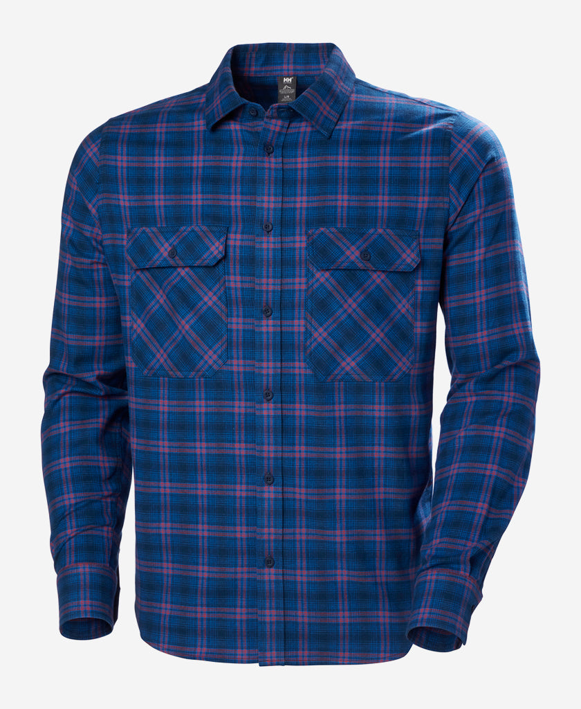 LOKKA ORGANIC FLANNEL LS SHIRT, Ocean Class