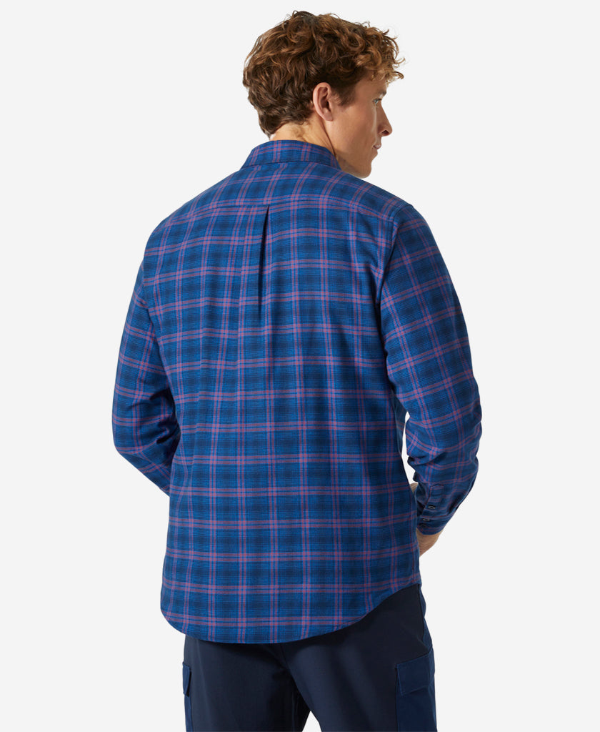 LOKKA ORGANIC FLANNEL LS SHIRT, Ocean Class