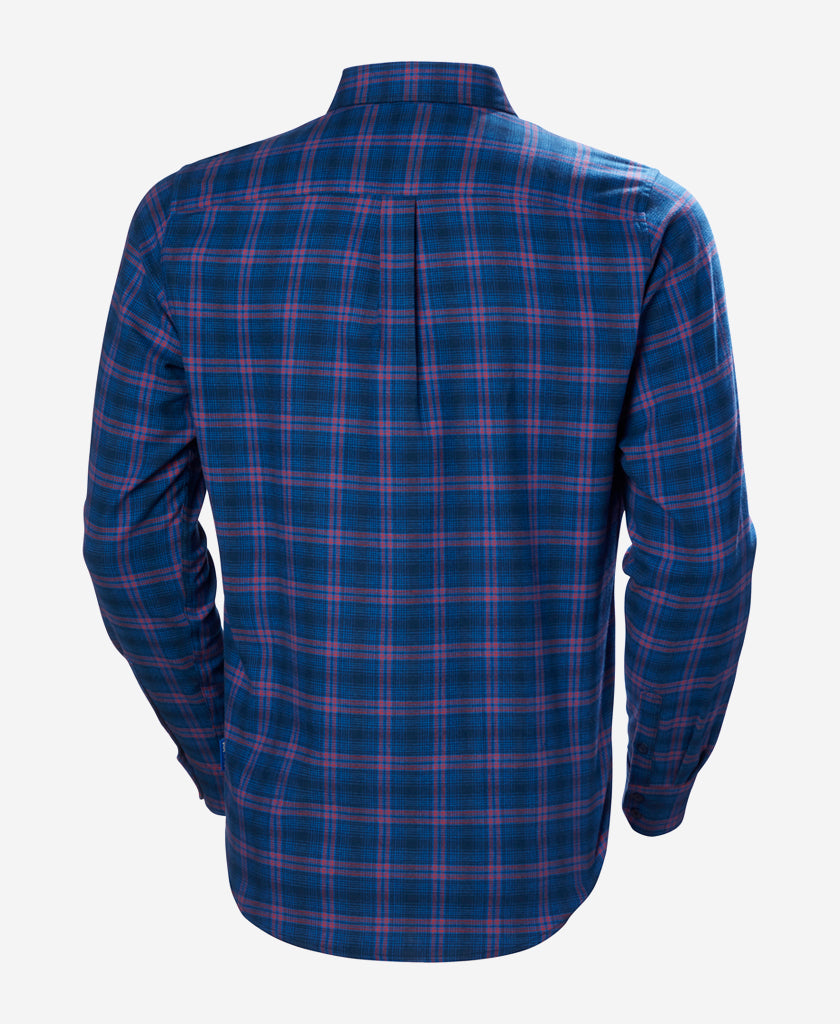 LOKKA ORGANIC FLANNEL LS SHIRT, Ocean Class